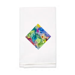 Personalized White Flour Sack Tea Towel