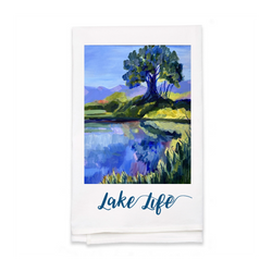 Personalized White Flour Sack Tea Towel