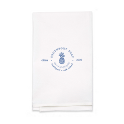 Personalized White Flour Sack Tea Towel