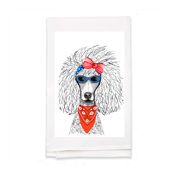 Personalized White Flour Sack Tea Towel