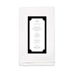 Personalized White Flour Sack Tea Towel