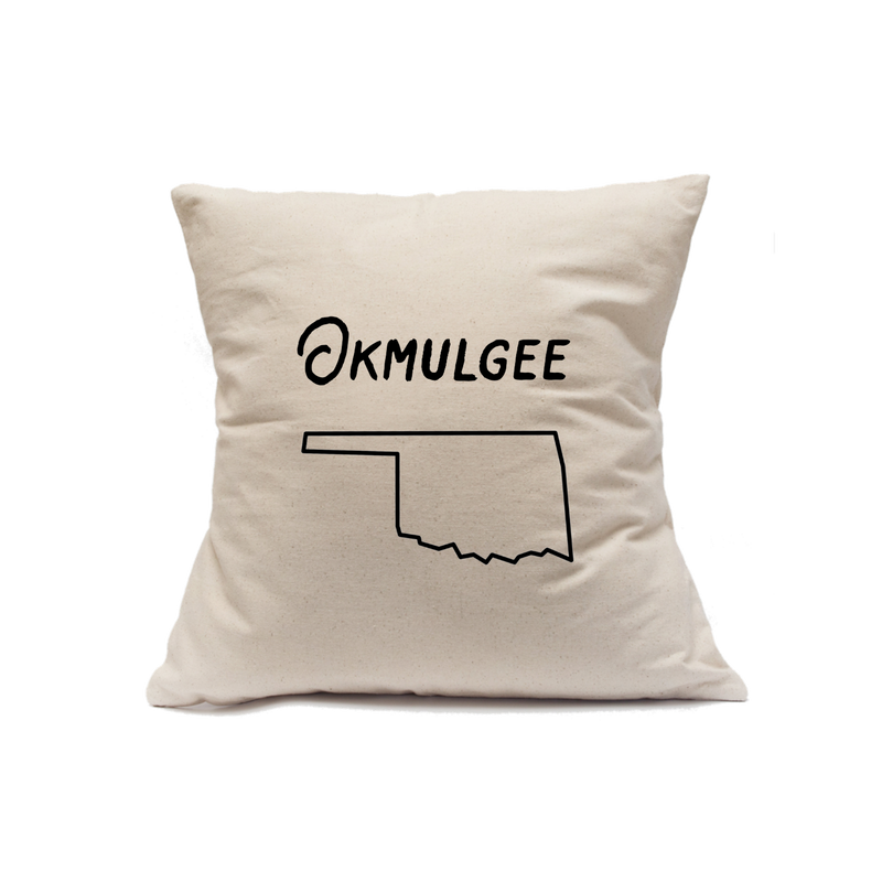 Custom Printed Natural Canvas Pillowcase with Zipper 18"x18"