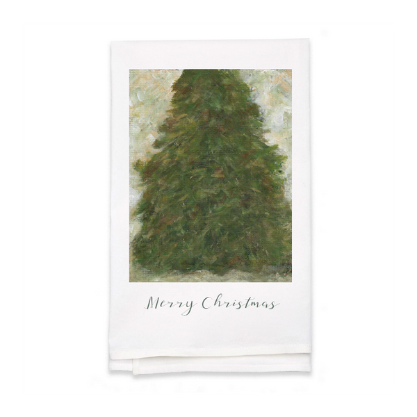 Personalized White Flour Sack Tea Towel