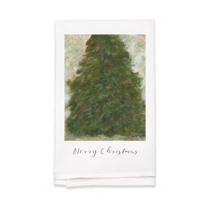 Personalized White Flour Sack Tea Towel
