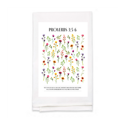 Personalized White Flour Sack Tea Towel