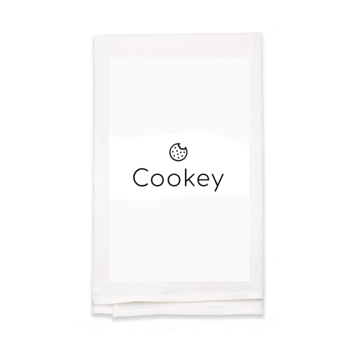 Personalized White Flour Sack Tea Towel