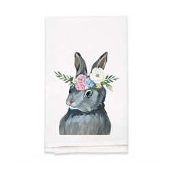 Personalized White Flour Sack Tea Towel