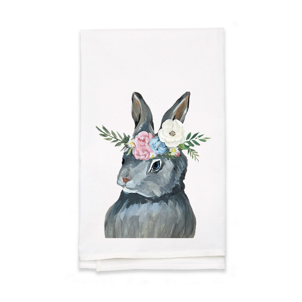 Personalized White Flour Sack Tea Towel