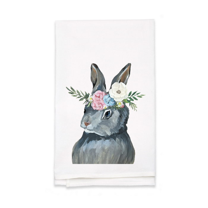 Personalized White Flour Sack Tea Towel