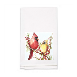 Personalized White Flour Sack Tea Towel