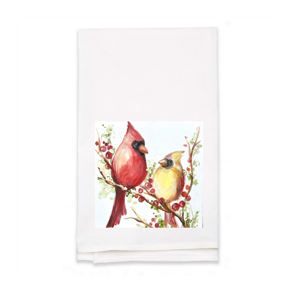 Personalized White Flour Sack Tea Towel