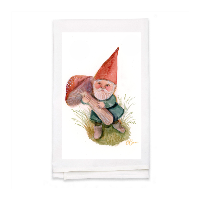 Personalized White Flour Sack Tea Towel
