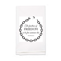 Personalized White Flour Sack Tea Towel