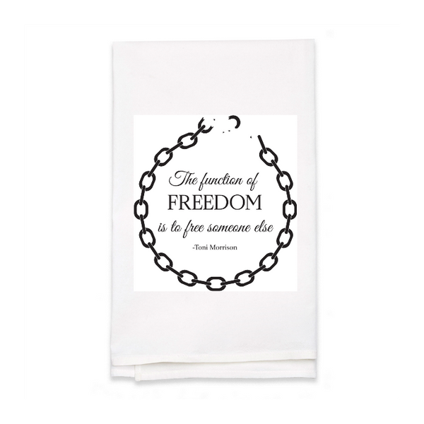 Personalized White Flour Sack Tea Towel