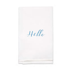 Personalized White Flour Sack Tea Towel