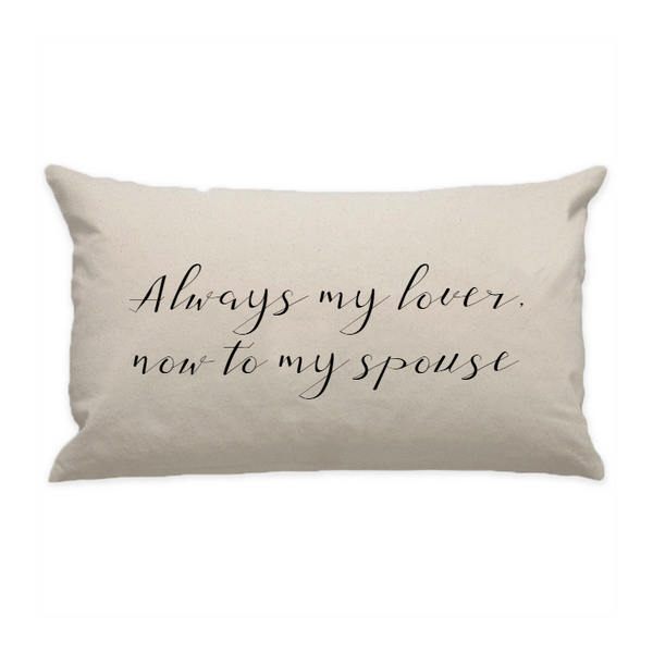 10"x18" Natural Cotton Canvas Decorative Pillow Case