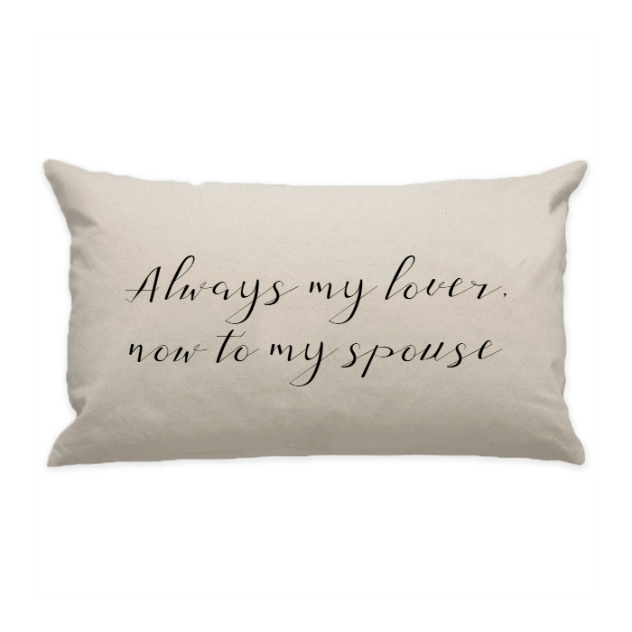 10"x18" Natural Cotton Canvas Decorative Pillow Case
