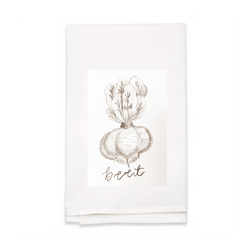 Personalized White Flour Sack Tea Towel