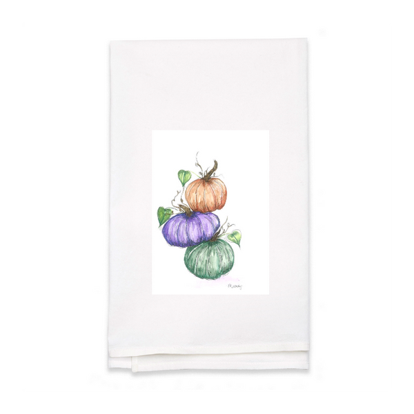 Personalized White Flour Sack Tea Towel