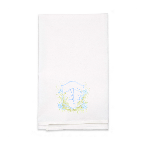 Personalized White Flour Sack Tea Towel