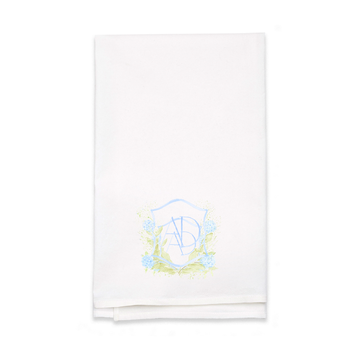 Personalized White Flour Sack Tea Towel