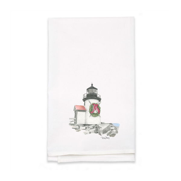 Personalized White Flour Sack Tea Towel