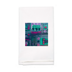 Personalized White Flour Sack Tea Towel
