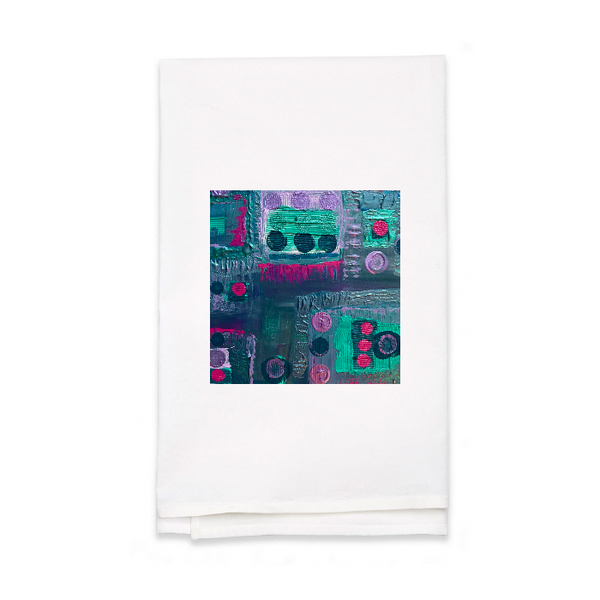 Personalized White Flour Sack Tea Towel