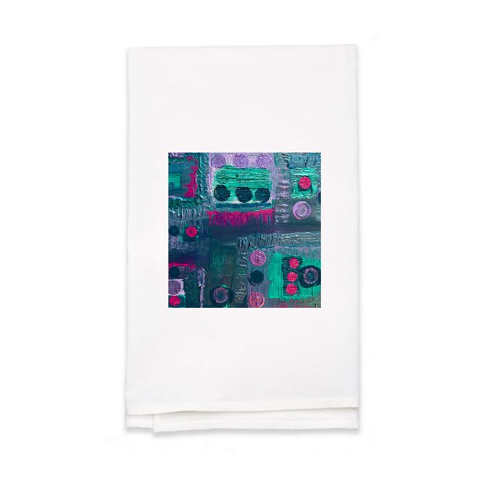 Personalized White Flour Sack Tea Towel