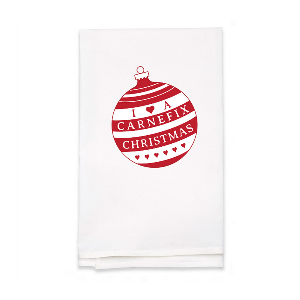 Personalized White Flour Sack Tea Towel