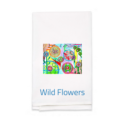 Personalized White Flour Sack Tea Towel
