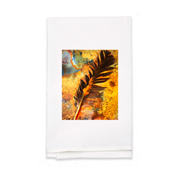 Personalized White Flour Sack Tea Towel