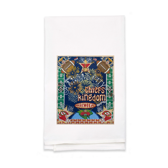 Personalized White Flour Sack Tea Towel