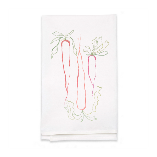 Personalized White Flour Sack Tea Towel