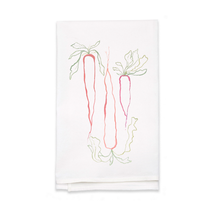Personalized White Flour Sack Tea Towel