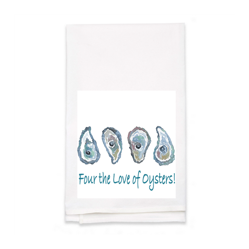 Personalized White Flour Sack Tea Towel