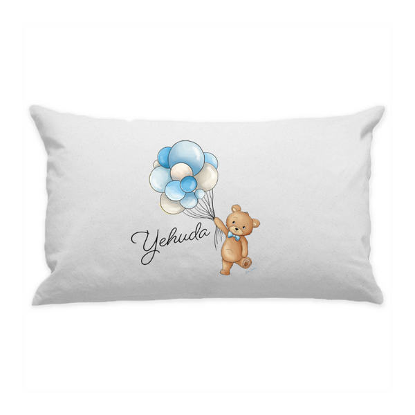 10"x18" White Cotton Canvas Decorative Pillow Case