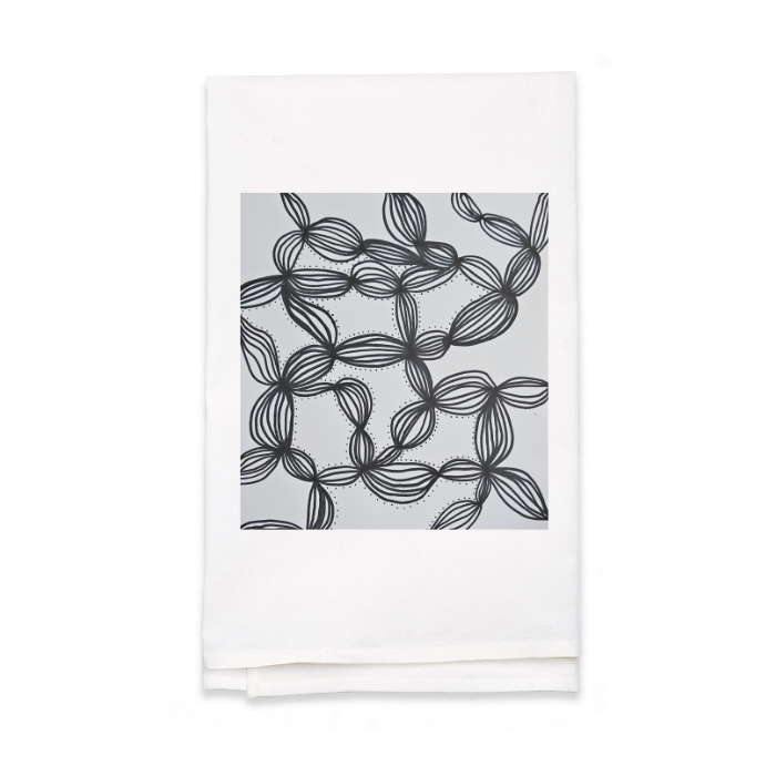 Personalized White Flour Sack Tea Towel