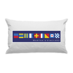 10"x18" White Cotton Canvas Decorative Pillow Case