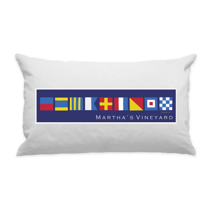 10"x18" White Cotton Canvas Decorative Pillow Case