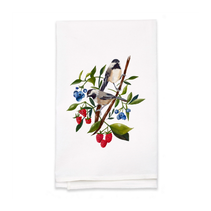 Personalized White Flour Sack Tea Towel