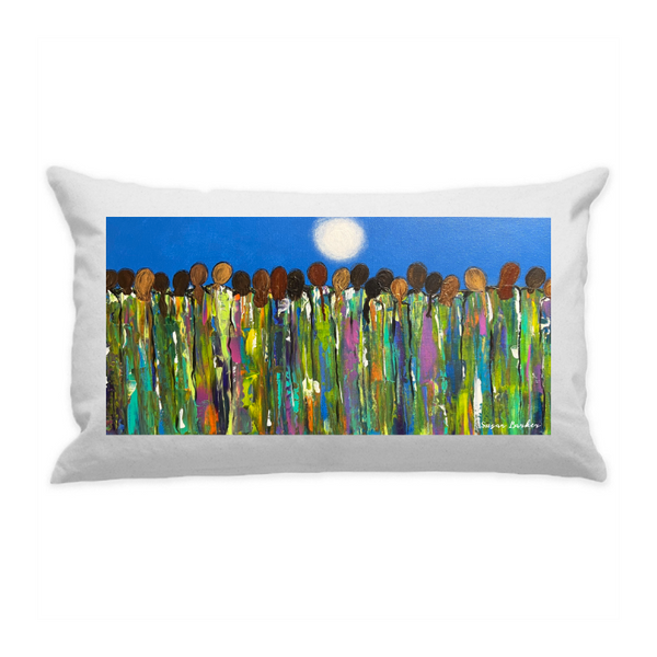 10"x18" White Cotton Canvas Decorative Pillow Case