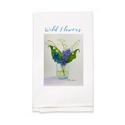 Personalized White Flour Sack Tea Towel