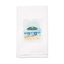 Personalized White Flour Sack Tea Towel