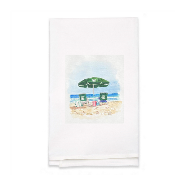 Personalized White Flour Sack Tea Towel