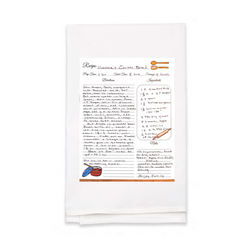 Personalized White Flour Sack Tea Towel