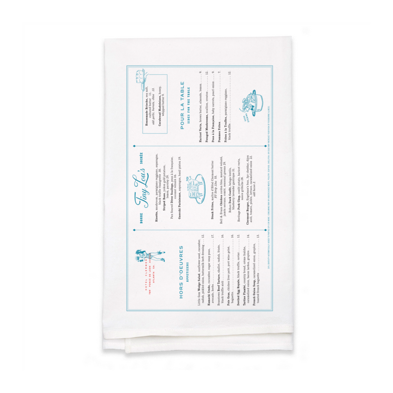 Personalized White Flour Sack Tea Towel