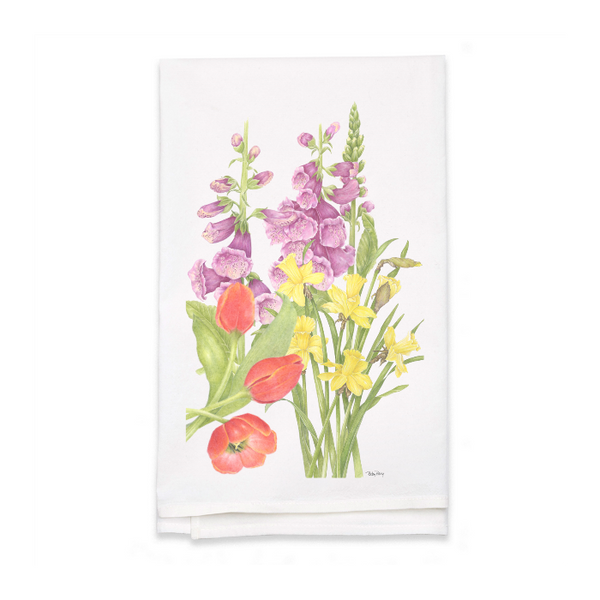 Personalized White Flour Sack Tea Towel