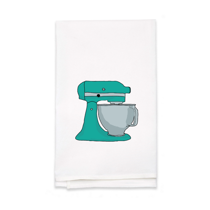 Personalized White Flour Sack Tea Towel