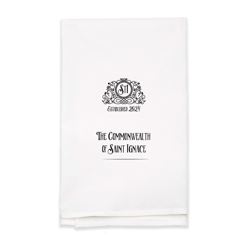 Wedding Monogram Tea Towel - Personalized Kitchen Towel